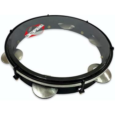 Imagem de Pandeiro Contemporanea 82LBK 10" Black Light Pele Cristal - Contemporâ