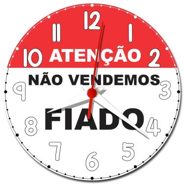 Imagem de Relógio de Parede Decorativo Não Vendemos Fiado