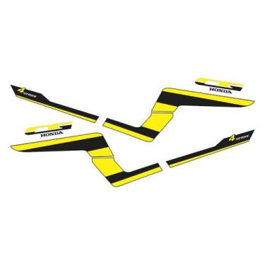 Imagem de Adesivo Protetor Tank Pad Honda CG 4 Stroke 1989 Lateral - Cromo Sign