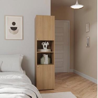 Imagem de Módulo 45x180 2 Portas 1 Kit Prateleira Frame CabeCasa MadeiraOriginal