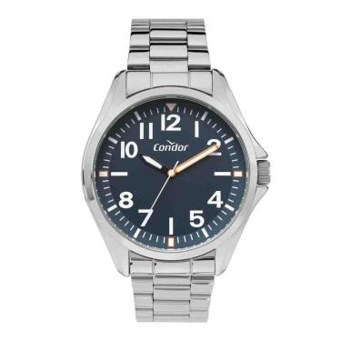 Imagem de Kit Relógio Prata Condor Militar Copc21Jhj/K4A