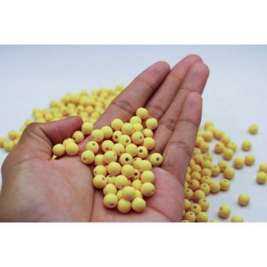 Imagem de Bola Emborrachada 8mm 20 gramas - conta Miçanga emborrachada, pulseira