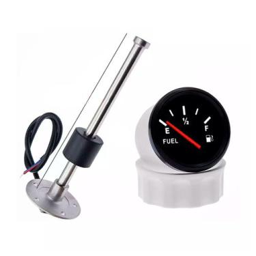 Imagem de Medidor de Nível Combustível Odômetro e Boia 450MM Cor Preta - Barco N