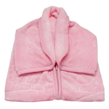 Imagem de Cobertor Baby Sac Touch Texture Rosa - Jolitex Ternille