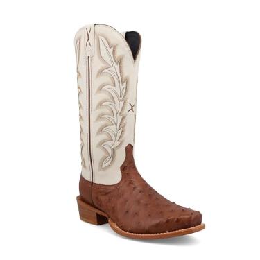 Imagem de Twisted X Bota feminina ocidental de 30,5 cm, bico redondo estreito com sola celular, Marrom e marrom, 42