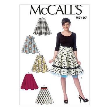 Imagem de McCall's Patterns M7197 Misses' Skirts Sewing Template, E5 (14-16-18-20-22)