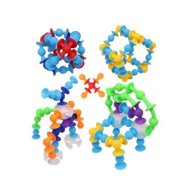 Imagem de Conjunto de chupetas, blocos de construção de silicone, 33 peças - Lig