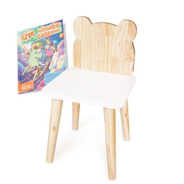 Imagem de Kit Educativo Cadeira Infantil de Madeira Urso G - Eita Casa Perfeita,