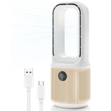 Imagem de Ventilador de mesa MEIIS 14" USB sem lâmina recarregável 5000mAh