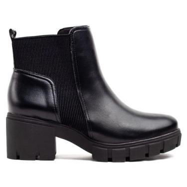 Imagem de Bota Feminina Via Marte Tratorada Chelsea Preto, Preto, 35