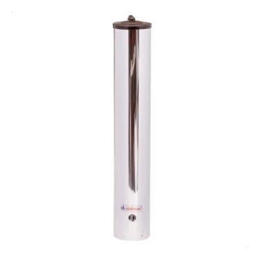 Imagem de Porta Copo Descartavel Suporte Inox Dispenser Agua 200Ml