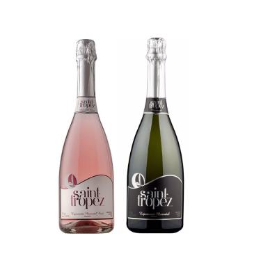 Imagem de Kit Espumante Saint Tropez Moscatel Rosé + Branco 750ml cada