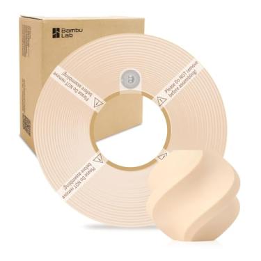 Imagem de Refil de filamento PETG HF Bamboo Lab 1,75 mm de alta velocidade, fácil de imprimir, textura suave, ecológico com RFID para Bambu Lab X1, P1, série A1 1 kg (2,2 lbs), exclui carretel +/- 0,03 mm