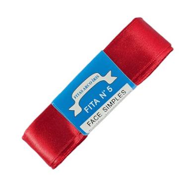 Imagem de TRADER, Fita De Cetim Trader 22mm N°5 Com 10 Metros, Vermelho