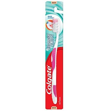 Imagem de Escova Dental Colgate Essencial Clean 1 unid, Colgate, Branco, 1 Unidade, pacote de 48