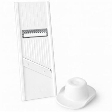 Imagem de Cortador Mandolina Dupla Face Fatiador Manual de Legumes Branco ofissional Original Fatiador Cortador de Legumes Frutas Mandoline Profissional, Cortador de Legumes,