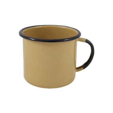 Imagem de Caneca Grande Esmaltada Marrom 370 Ml Ewel