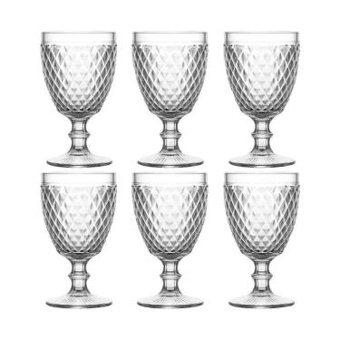 Imagem de Kit 06 Copos De Vidro Bico De Abacaxi Conjunto