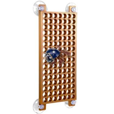 Imagem de Enhon Brinquedos de escalada de caranguejo eremita com 4 ventosas, decoração de tanque de escada de orifício redondo, acessórios de caranguejo eremita para decoração de tanque e aquário, decoração de