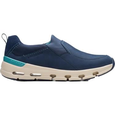 Imagem de Clarks Tênis feminino impermeável Nature X Sky, Nobuck marinho, 8.5 Wide