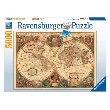 Imagem de Puzzle 5000 peças Mapa do Mundo Antigo - Ravensburger - Importado