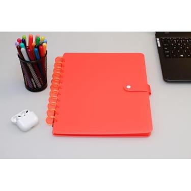 Imagem de Confetti Caderno Com 12 Pastas A4 Neon Laranja