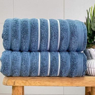 Imagem de Toalha Banhão Wave Fio Penteado 80x150 Azul Indigo