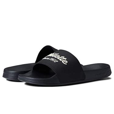Imagem de adidas Sapatos unissex Adilette Shower Slip On, Core Black/Wonder White/Core Black, 18 Women/17 Men