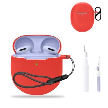 Imagem de Capa para Google Pixel Buds 2a, capa protetora para fone de ouvido NOUKAJU (com mosquetão + cordão + caneta de limpeza) à prova de quedas, arranhões, à prova de choque, capa para Google Pixel Buds 2a