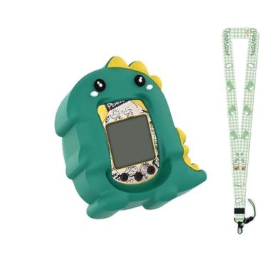 Imagem de Case for Tamagotchi Nano with Lanyard – Cute Cartoon Silicone Protective Cover for Kids, Soft & Shockproof Shell for Tamagotchi Virtual Pet Keychain, Anti-Drop Holder Accessory (Green)