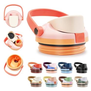 Imagem de BydGxy Tampa de substituição para garrafa de água Owala FreeSip Sway de 850 g - livre de BPA, vedação segura, trava à prova de vazamento, alça de transporte isolada - Compatível com garrafas e canudos