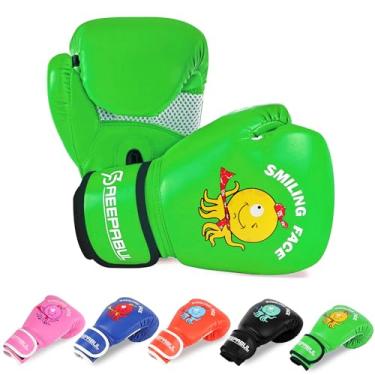 Imagem de SAEEPABUL Luvas de boxe infantis para meninos e meninas, luvas de boxe para crianças de 3 a 8 anos, luvas de treinamento de boxe juvenil, luvas de pancadas infantis para saco de pancada, kickboxing