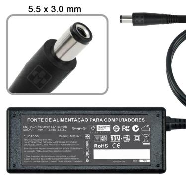 Imagem de Fonte Carregador Notebook Toshiba 19V 3.15A 60W 478