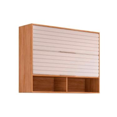 Imagem de Armário Aéreo Cozinha Modulado Esplendida C- 2 Portas Basculantes 120cm Cinamomo-off White - Mgm