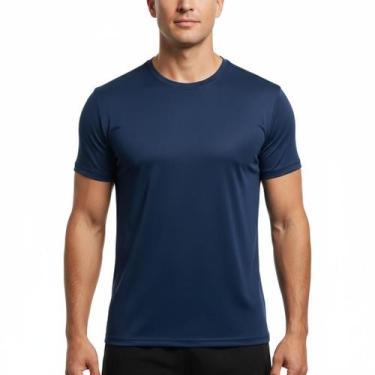 Imagem de Camiseta Slim Dry Fit Proteção Solar Uv Lisa COR:CINZATAMANHO:G - Tren