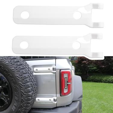 Imagem de BESTAOO Capa de dobradiça traseira para porta traseira, acessórios externos, decoração para Ford Bronco 2021, 2022, 2023, 2024, 2025, acessórios para Ford Bronco 2 portas e 4 portas, capa de suporte