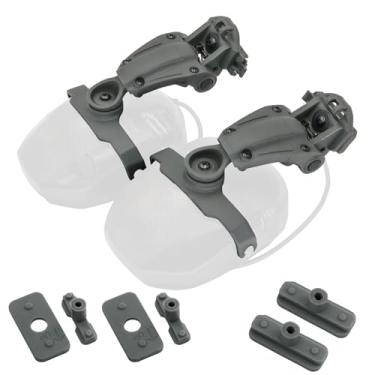 Imagem de HEARFALCOM Acessórios adaptador de trilho ARC para capacete tático compatível com protetores de ouvido Walker's Razor (Walkers Razor Walkers, Walkers Razor Digital) (cinza)