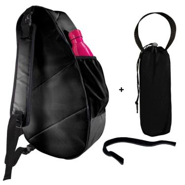 Imagem de Raqueteira de Beach Tennis BT001 Preto - Teisen + Segurador de Óculos + Porta 3 Bolinhas-Unissex