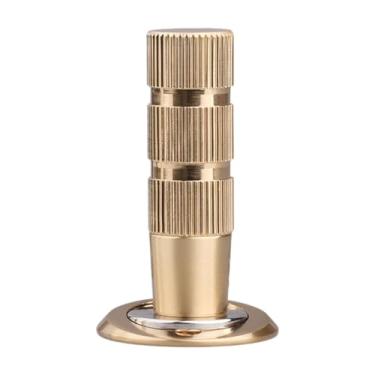 Imagem de IEUDNS Batentes de porta Batentes de porta Protetor de parede Suporte de porta Suporte de trava de porta para garagem Quarto para montagem no chão, Alumínio Ouro