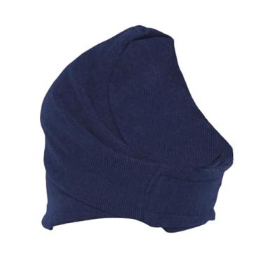 Imagem de Fxzqgnh Protetor de Orelhas E Abafador para Cães com Capuz, Feito de Poliéster Macio para Redução de Ruído, Ideal para Banho E, Mesmo Quando O Cão Está S, Azul Escuro