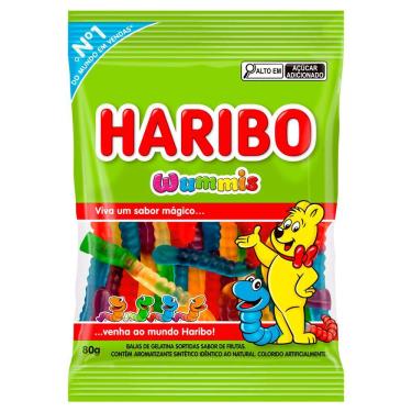 Imagem de Balas de Gelatina Haribo Wummis 80g