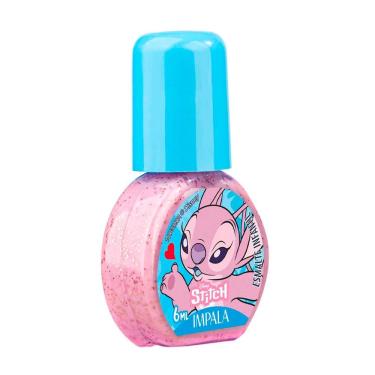 Imagem de Esmalte Impala Disney Stitch Glitter Brilho Angelical 6ml