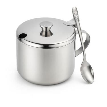 Imagem de Açucareiro Inox 220 ml com Colher TRC7085 TopChef  Elegante, Prático e