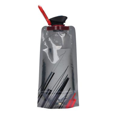 Imagem de Garrafa de Água Squeeze de Plástico Dobrável Portátil-Unissex