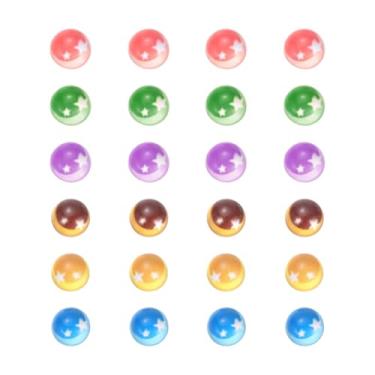 Imagem de PATIKIL 24 peças de olhos de cabochão de lua, cabochão de estrela de vidro de 8 mm, olho de artesanato para fazer bonecas, barro, crochê, animais, artesanato, faça você mesmo, multicolorido
