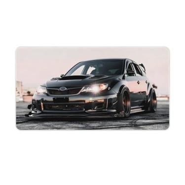 Imagem de HouLaiZhe JDM Cartaz de carro WRX Classic Static Modificado Gaming Mouse Pads JDM Car Desk Pads Grandes Mousepads para teclado de mesa de computador 40 X 75 cm