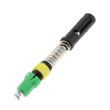 Imagem de Fenteer Bastão de caminhada com de travamento interno, mola de absorção de impacto e tubo expansível para escalada.