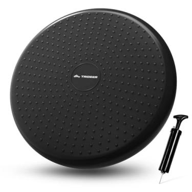 Imagem de Almofada oscilante inflada Trideer – sala de aula flexível (extra espessa), disco de equilíbrio central (várias cores), assento para crianças sensoriais (escritório, casa e escola)