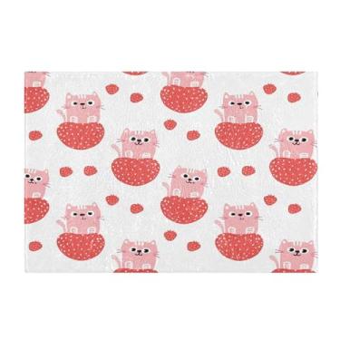 Imagem de Burbuja Tapete de banho para gatos, tapete de banheiro absorvente extra macio com suporte antiderrapante para banheiro, banheira, chuveiro, 41 x 61 cm