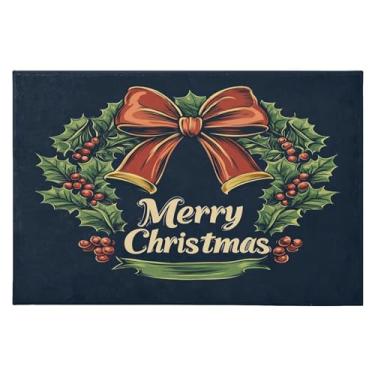 Imagem de CEBUGI Tapete de área 60 x 90 cm macio lavável tapete antiderrapante com suporte de borracha tapetes de área de fundo de Natal para sala de estar, quarto, decoração de casa